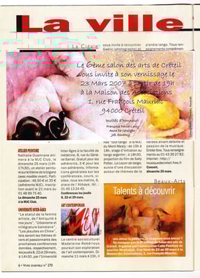 2007_0323 Invitée d'Honneur Salon de Créteil