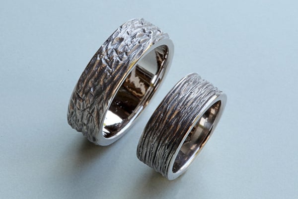 Alliances en or blanc 750