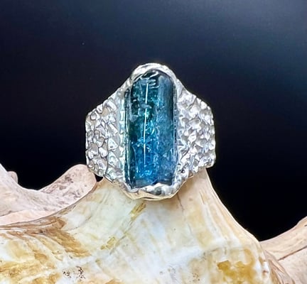 Pièce No B2024-113, argent 925, 2x Tourmaline de Namibie