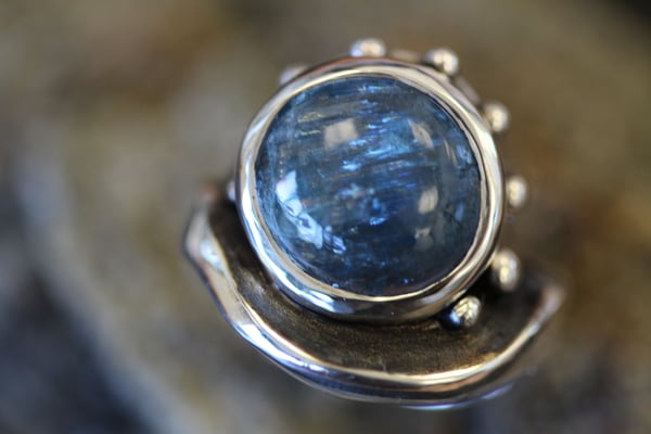 Pièce No B218-112, argent 925 avec Aigue-Marine du Sri Lanka 