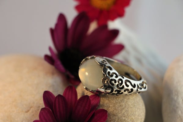 #ring #silverring #moonstone #jewellery #artjewellery#