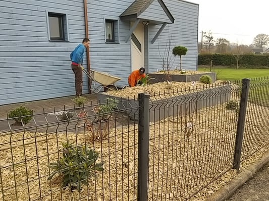 clôture panneaux rigides 35140 Saint Jean sur Couesnon