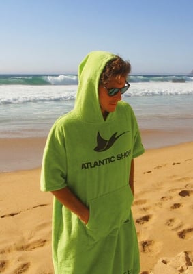 atlantic shore poncho windsucht grün