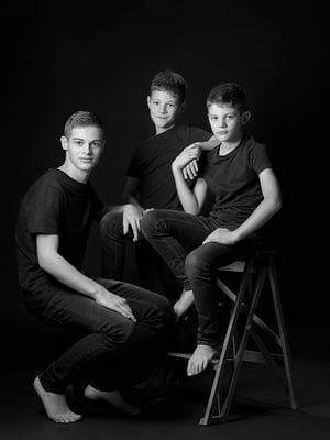 portrait studio en famille