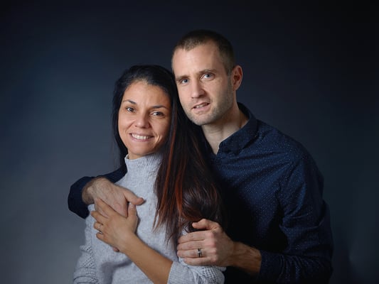 portrait studio en couple