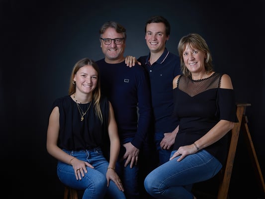portrait studio en famille