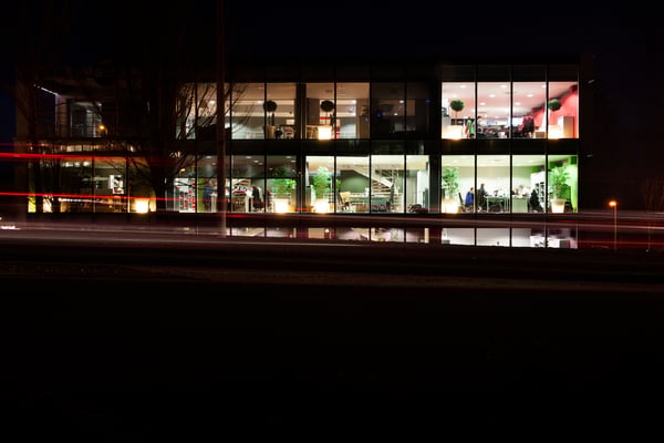 photographie corporate architecture de nuit