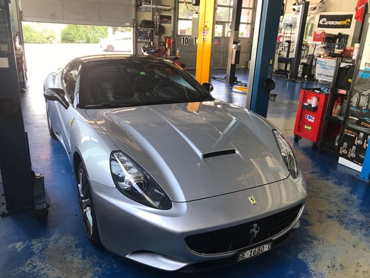 Ferrari California Bereitstellung zur Auslieferung