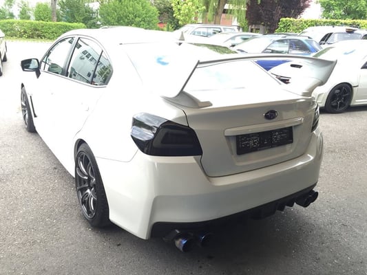 Weds Sport Felgen, LED Heckleuchten und Nebellampe Black. 