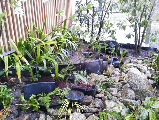 古瓦を再利用したお庭　奈良県御所市造園工事施工例　【庭匠（にわしょう）】奈良県北葛城郡広陵町