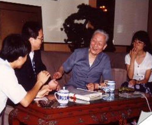 趙朴初・中国仏教協会会長と