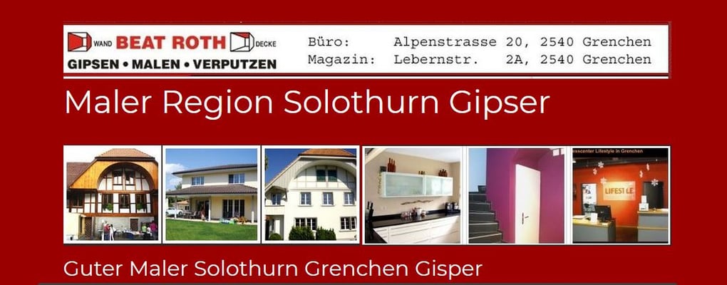 Maler Solothurn Gipser
