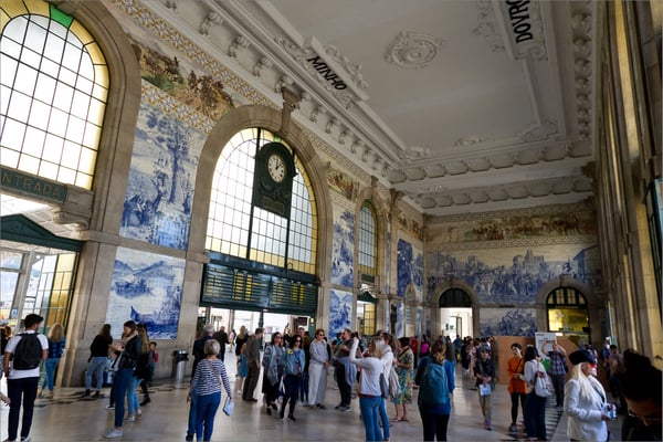 Gare de Sao Bento, Porto, Portugal