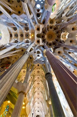 Sagrada Família (voûte), Barcelone, Espagne