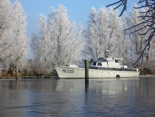 In Nederland in het ijs