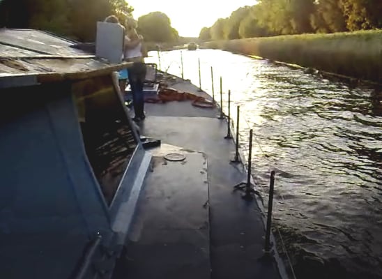 Varen door de kanalen van Flevoland