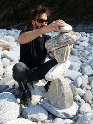 Mike am "Stei biggä"