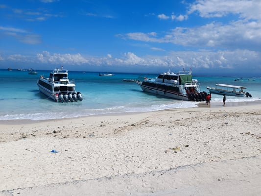 Ankunft auf der Insel Nusa Lembongan