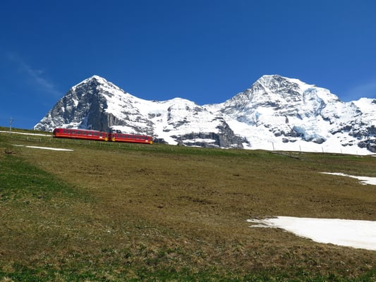 Station Kleine Scheidegg mit Jungfraubahn