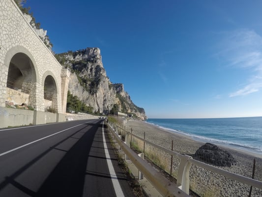 Schöne Tour entlang der Küste