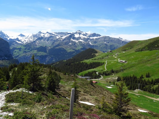 Sicht aufs Schilthorn vis-à-vis