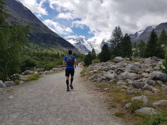 Trailrun zum Morteratsch Gletcher