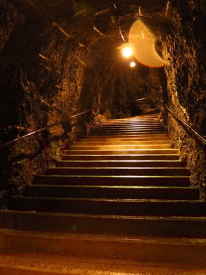 Trümmelbachfälle unterirdischer Zugang