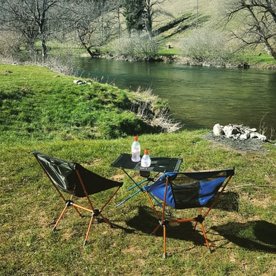 Ausruhen nach der Tour bei Sonnenschein und warmen 14 Grad