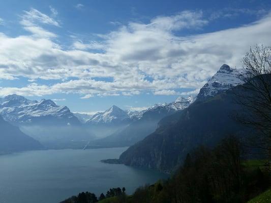 Geniale Aussicht auf der ganzen Strecke