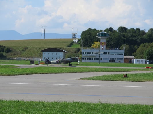 Spitfire aus England beim Start