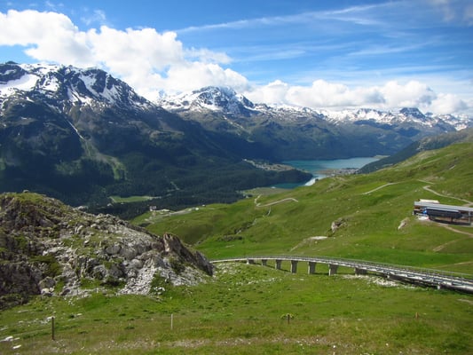 Fahrt nach Corviglia