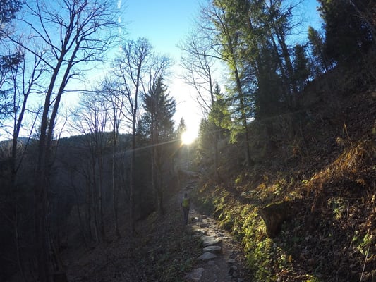 Aufstieg von Brunni nach Holzegg