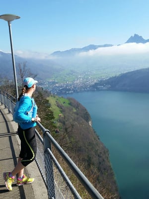 Geniale Aussicht Richtung Brunnen