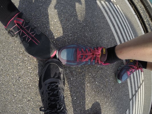 Die Schuhe werden getestet: ASICS Gel-FujiAttack5, Gel-FujiRado, TrabucoGTX