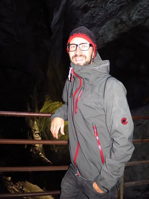 Trümmelbachfälle..ganz schön nass und kalt ca. 8 Grad - draussen 31 Grad!