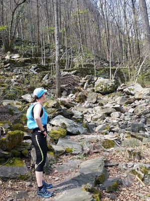 Ab und zu ist es schwierig den Wanderweg zu sehen