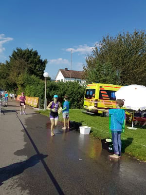 ...die Schwämme kühlen etwas ab!