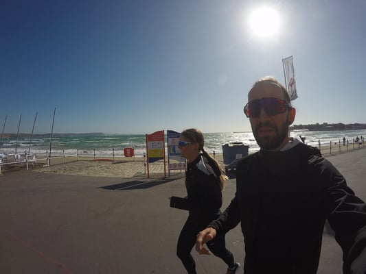 Letzter kurzer Lauf am Ufer entlang