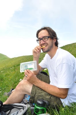 Mittagspause auf dem Gipfel