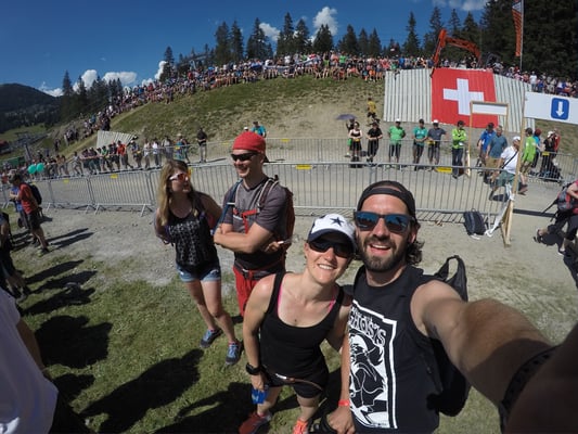 Tag zwei: Cross Country. Im Hintergrund noch Bekannte die wir per Zufall auf dem Gelände angetroffen haben :)