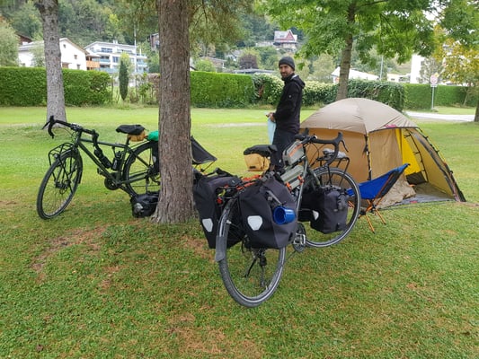 Angekommen auf dem Campground in Brunnen SZ