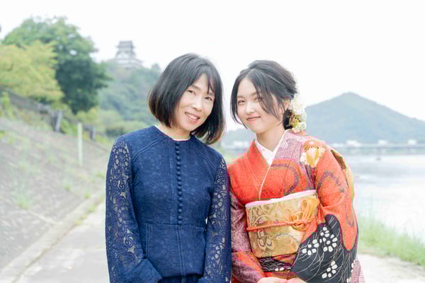 ママ振袖　感謝のきもち　ロケーションフォト　扶桑町【f-st.】Photostudio