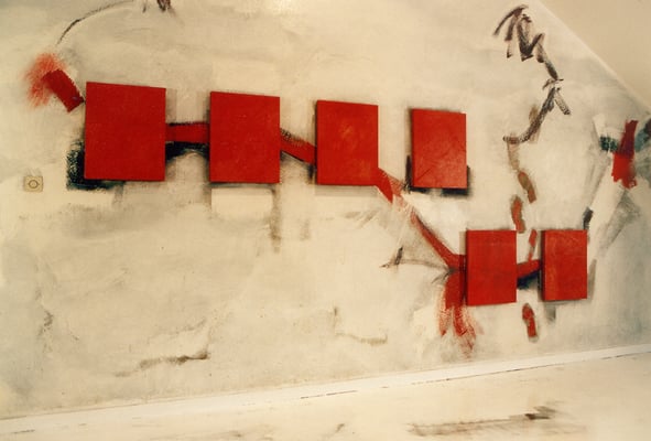 Corine_Sylvia_Congiu-10_1993-SENLIS_commande_publique_lycee_Hugues Capet-Senlis_cadres-rouges