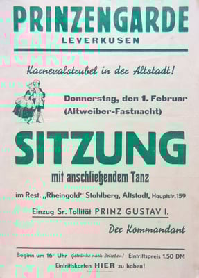 Plakat Sitzung 1951