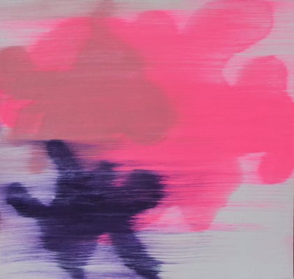 Bernd Mechler, Titel: o. T., 2005, Technik: Öl und Papier, 47 x 47 cm