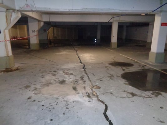 Rissverpressung in Tiefgaragen