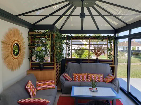 Aménagement de la véranda avec création des claustras