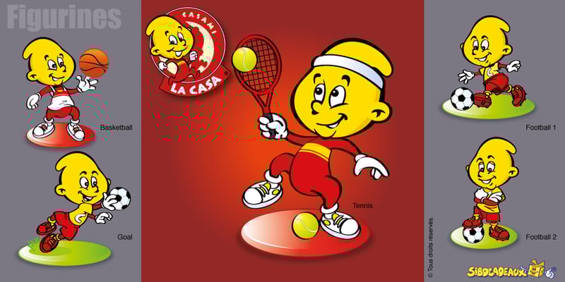 Déclinaison mascotte & création maquettes de figurines • SIBO / Casa Pizza Grill