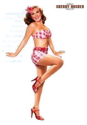 Cherry Rocher (France) : Illustration "numérique" pour étiquettes cocktails