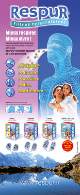 Création Rollup : Boîte produit Respur • © Christophe Houlès, graphiste